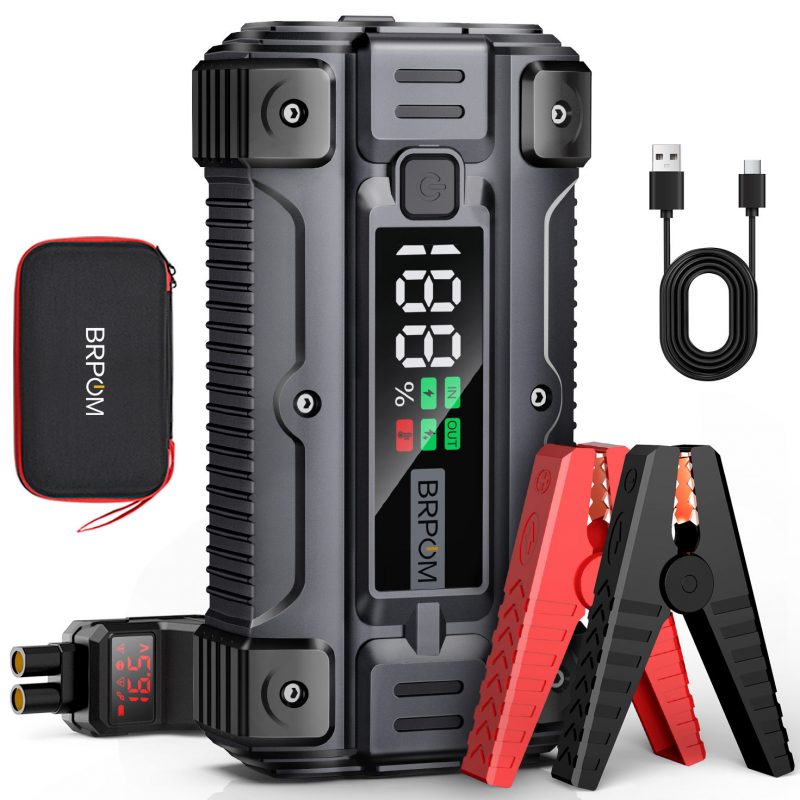 Emergency Jump Starter and Power Bank Emergency Lighting 26800MAH