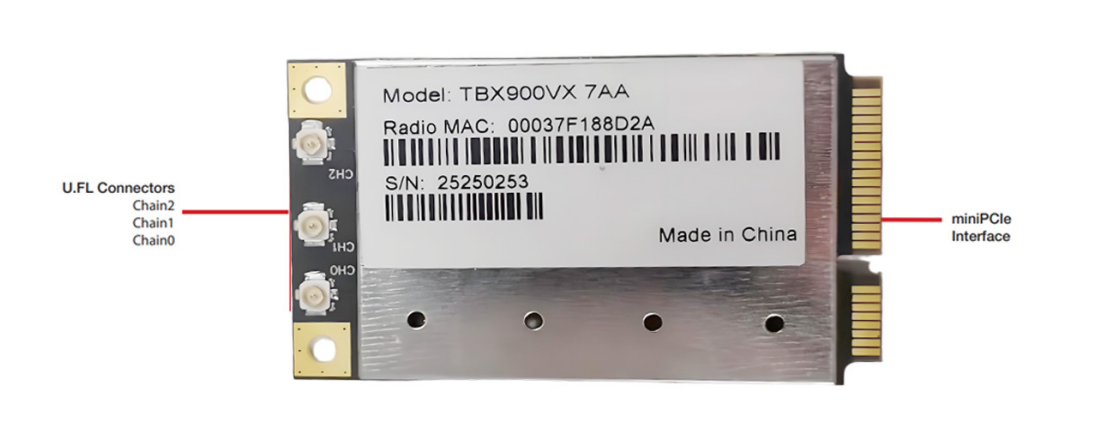 Dual-Band WiFi Module WLE900VX Product Front View