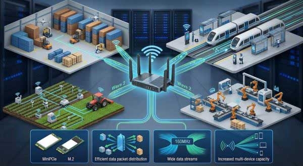 MiniPCIe & M.2 Form Factor WiFi 5 Wave 2 Module Overview – Industrial 802.11ac Embedded Wireless Solutions
