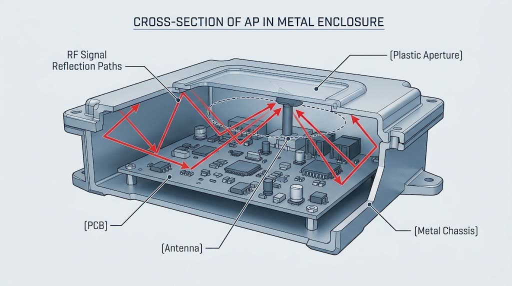 Flow diagram showing the mass production process from SMT to packaging