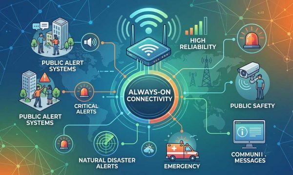 High-Reliability WiFi Module for Public Alert Systems – Always-On Connectivity