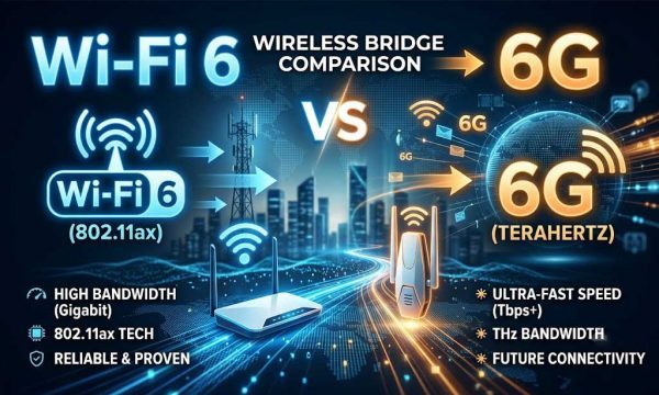WiFi 6 vs 6G Wireless Bridge: Which is Better for Outdoor Industrial Use?