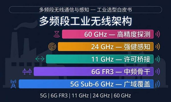 5G、6G、11GHz、24GHz、60GHz 多频段无线通信与感知方案 — 工业级选型