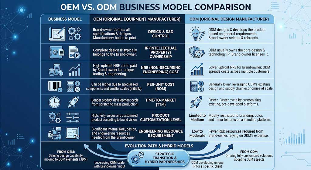 OEM vs ODM Comparison
