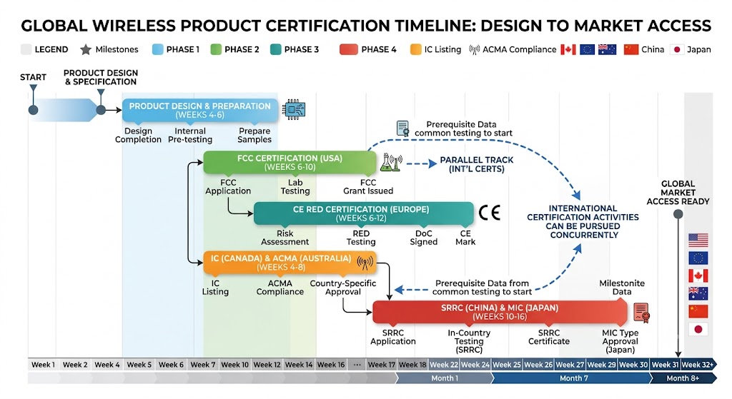 Global Certification Process Timeline