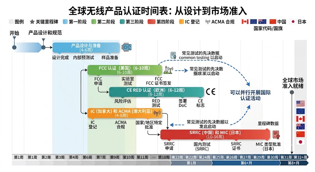 全球认证流程时间线