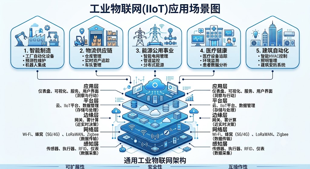 IIoT行业应用场景图
