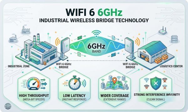 WiFi 6 (802.11ax) 6GHz Industrial Wireless Bridge Core Technology Advantages: OFDMA, 160MHz Channels & TWT Deep Dive
