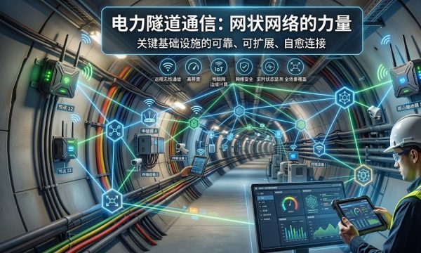 电力隧道Mesh自组网解决方案 | 巡检机器人无线通信