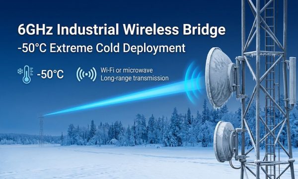 Industrial Wireless Communication in Siberia’s Extreme Cold: -50°C Long-Range 6GHz Bridge Deployment Guide