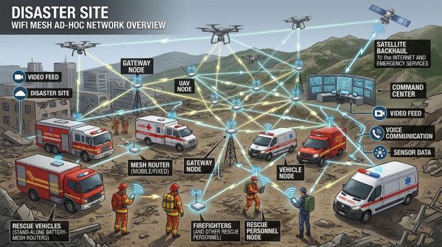 WIFI Mesh Ad-hoc Networking Devices All-Scenario Application Guide: 1.4G Dedicated Network Over Mountains and Obstacles