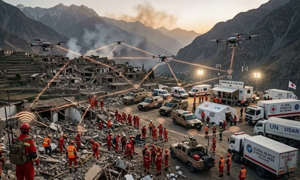 Backpack Ad-hoc Networking Radio: Portable Emergency Communication Relay, 1.4G Over Mountains and Obstacles