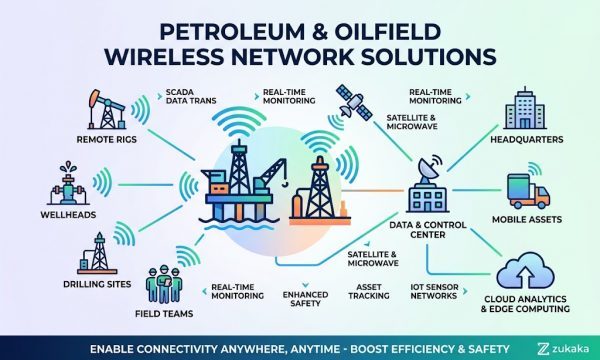 Petroleum & Oilfield Wireless Network: Remote Wellhead Monitoring & Video Surveillance