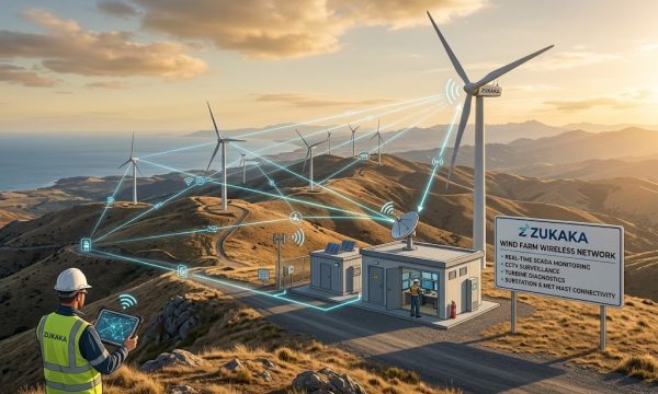 Wind Farm Wireless Network: Remote Turbine Monitoring & Video Inspection via MESH