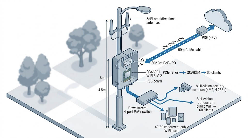 City edge gateway park deployment topology diagram