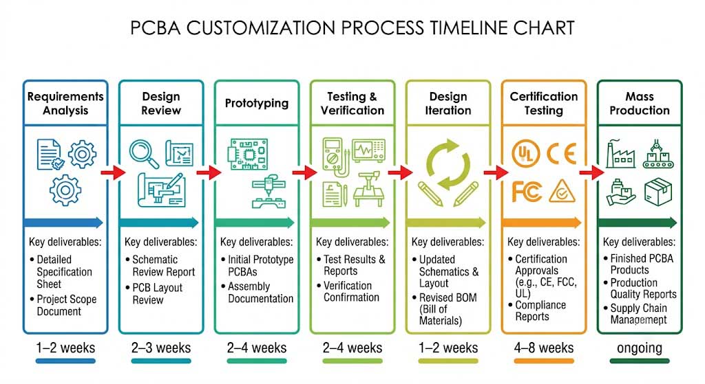 PCBA Customization Process Timeline