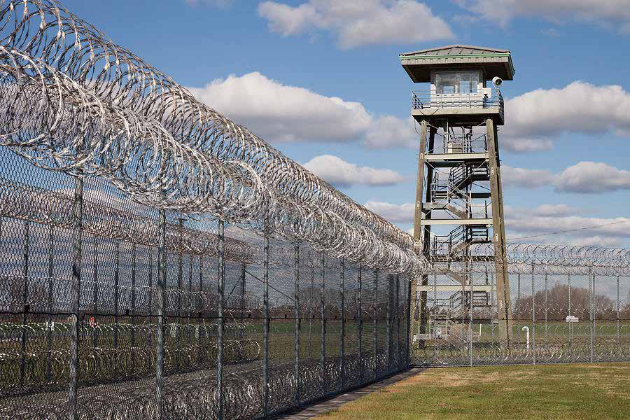 Drone defense laser system for prison airspace control