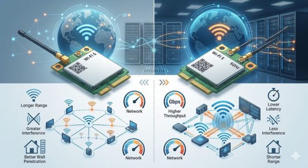Key Factors for Selecting 2.4 GHz vs 5GHz Dual‑Band WiFi 5 Modules in Industrial and Enterprise Environments